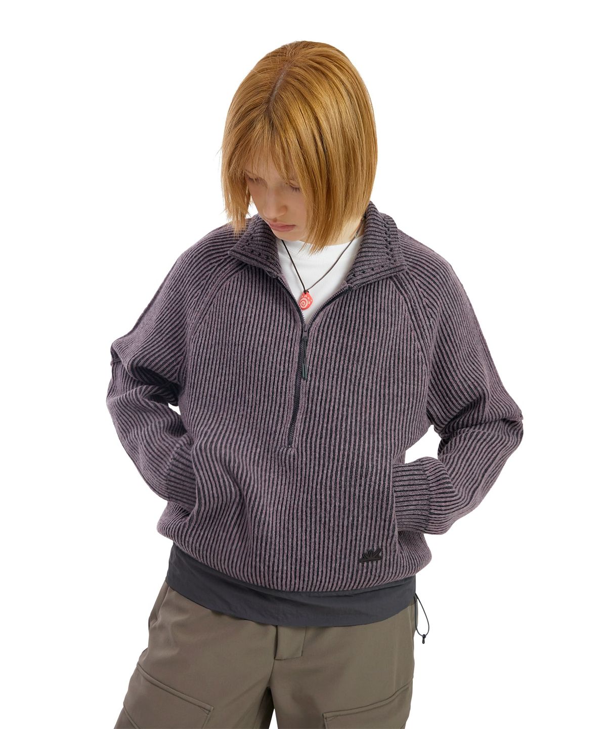 썬러브투어(SUNLOVETOUR) Hover Knit Polo Purple