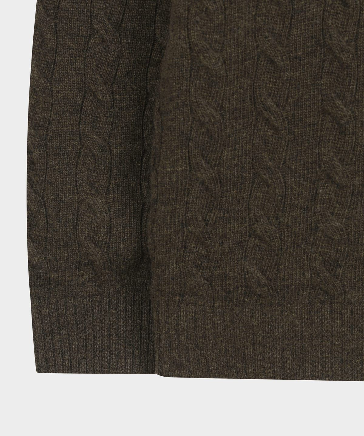 브룩스 브라더스(BROOKS BROTHERS) 울 케이블 스웨터 (브라운) (BBWRMBF401)