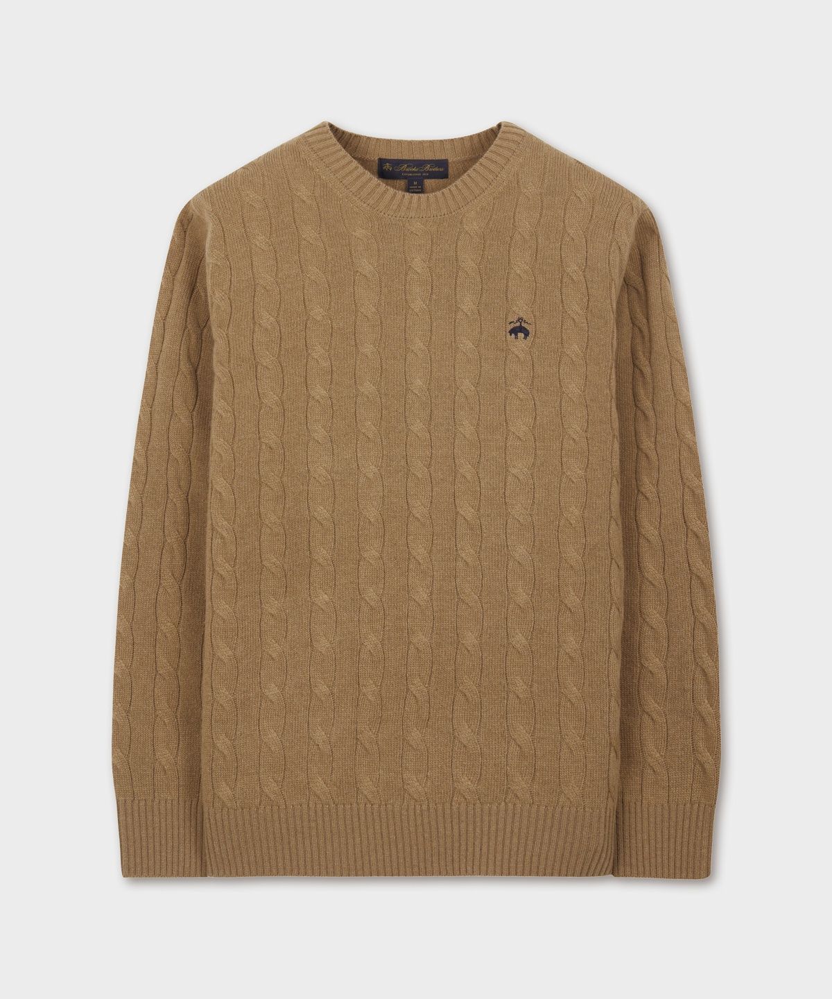 브룩스 브라더스(BROOKS BROTHERS) 울 케이블 스웨터 (베이지) (BBWRMBF401)