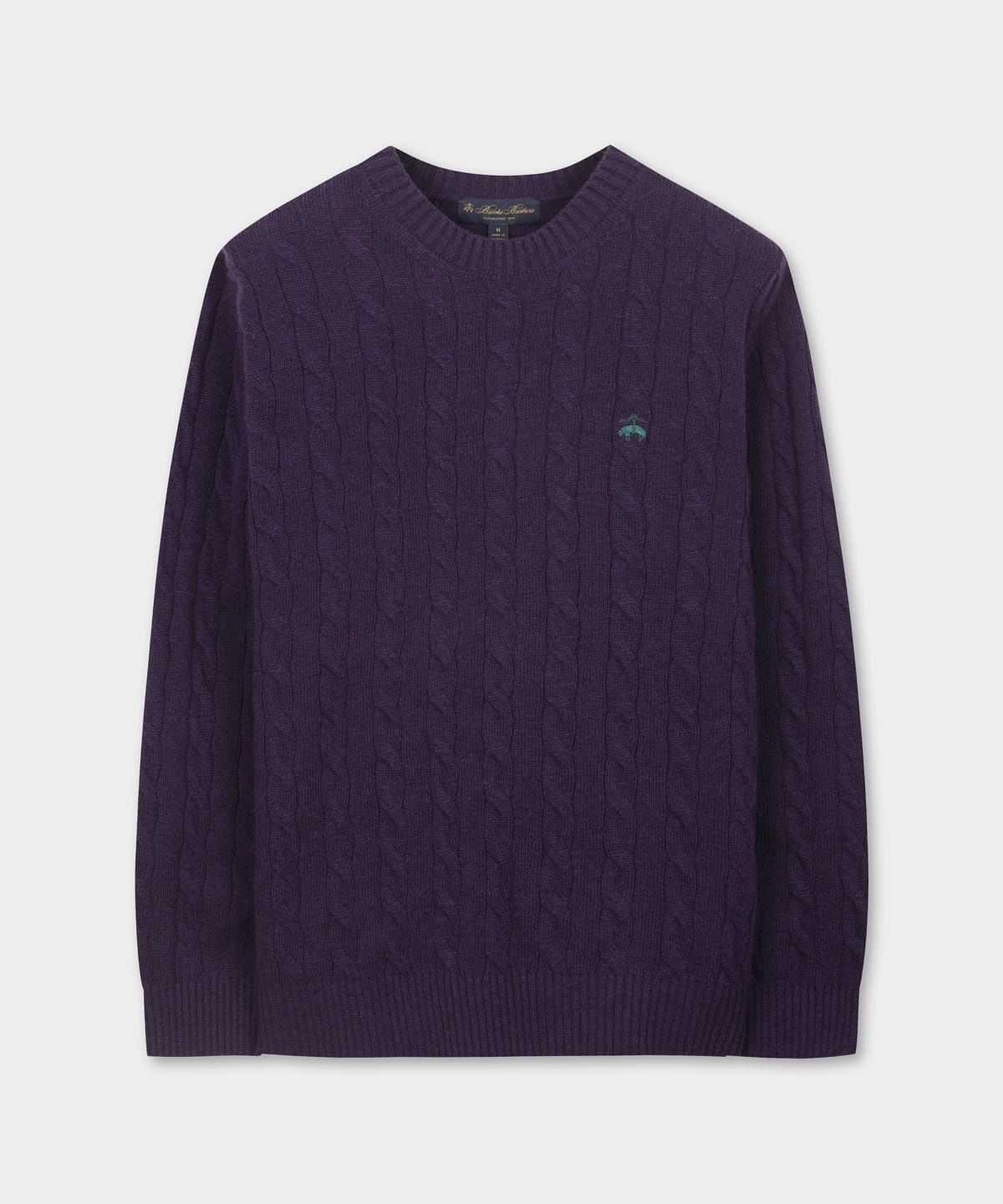 브룩스 브라더스(BROOKS BROTHERS) 울 케이블 스웨터 (바이올렛) (BBWRMBF401)