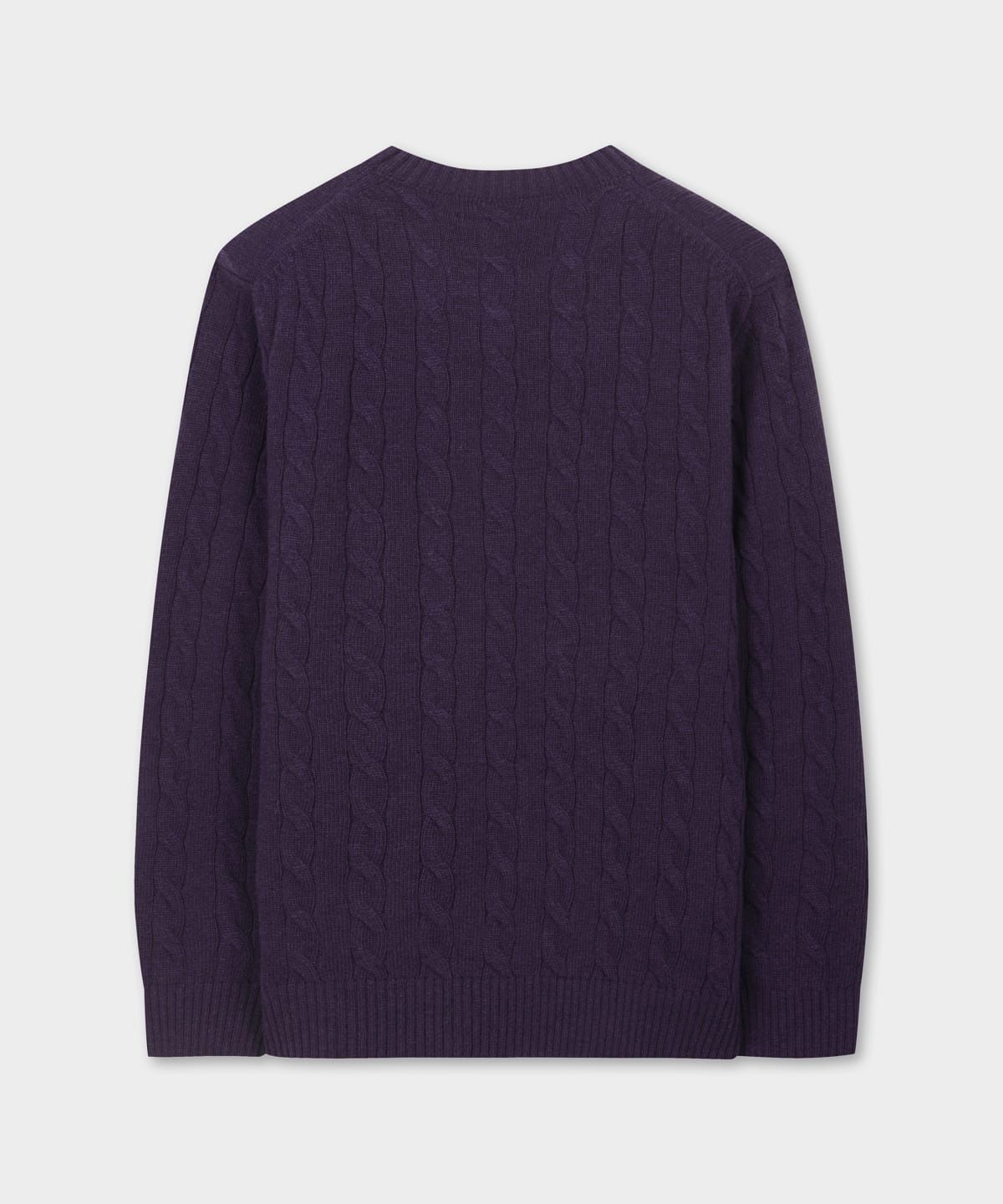 브룩스 브라더스(BROOKS BROTHERS) 울 케이블 스웨터 (바이올렛) (BBWRMBF401)