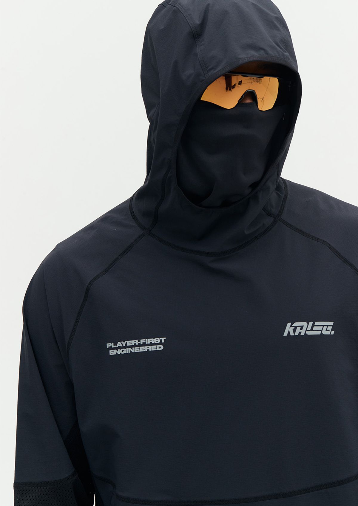 칼렉(KALEG) 레이싱 후디 우븐 피스테 남성 (블랙)