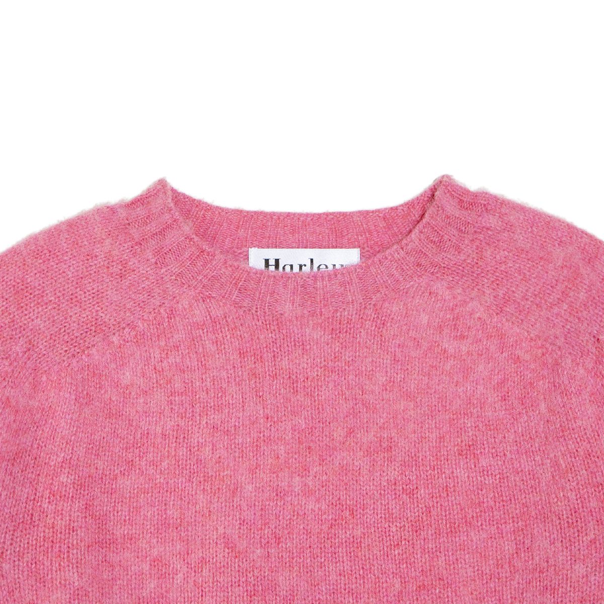 할리 오브 스코틀랜드(HARLEY OF SCOTLAND) Shaggy Dog Crew Neck Sweater - Blush