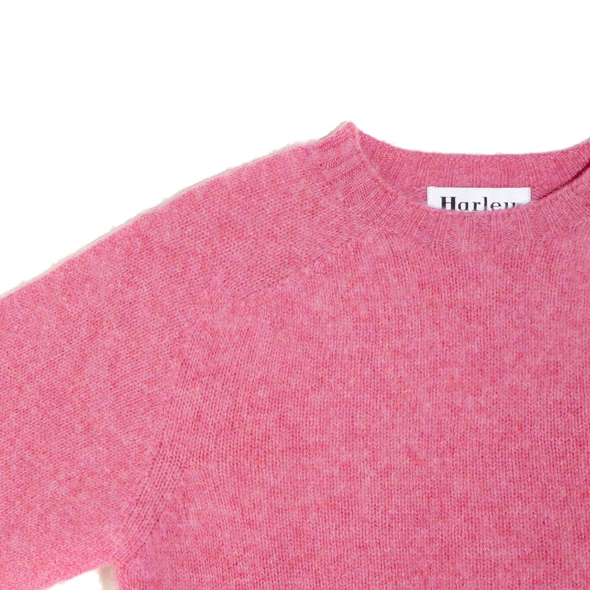 할리 오브 스코틀랜드(HARLEY OF SCOTLAND) Shaggy Dog Crew Neck Sweater - Blush