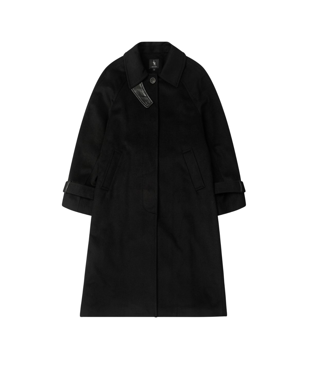 레더리(LEATHERY) 캐시미어 발마칸 로브 코트 [GREY]