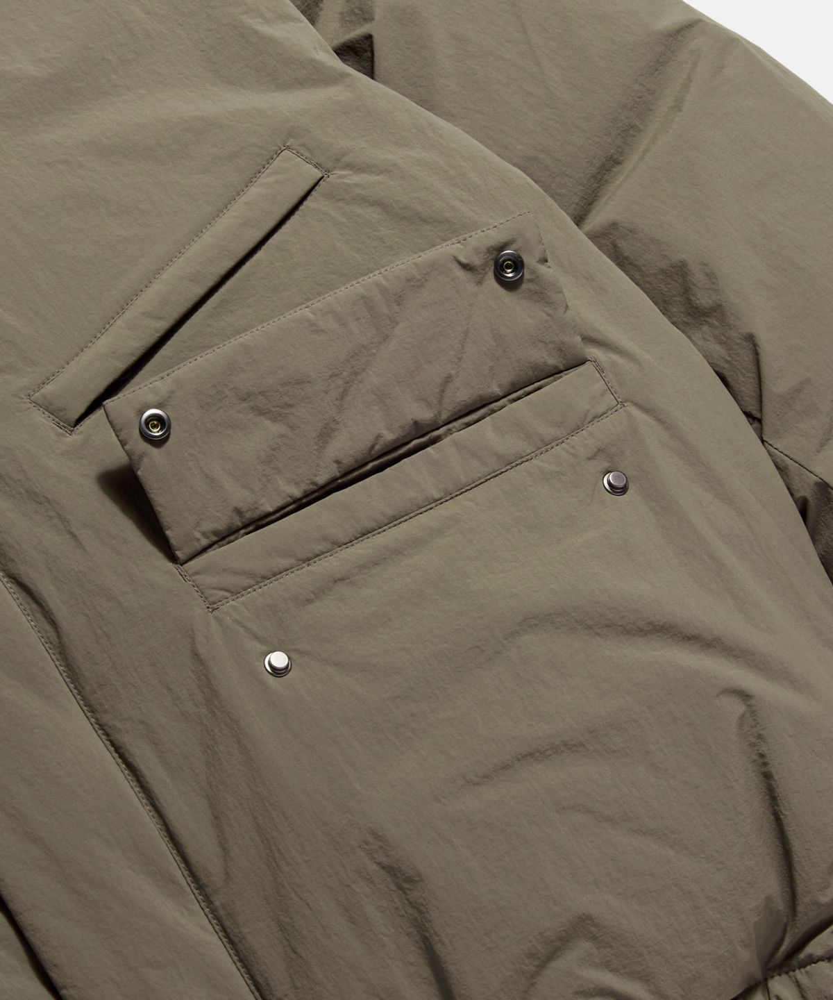 에스피오나지(ESPIONAGE) Dyer Hooded Down Parka Taupe