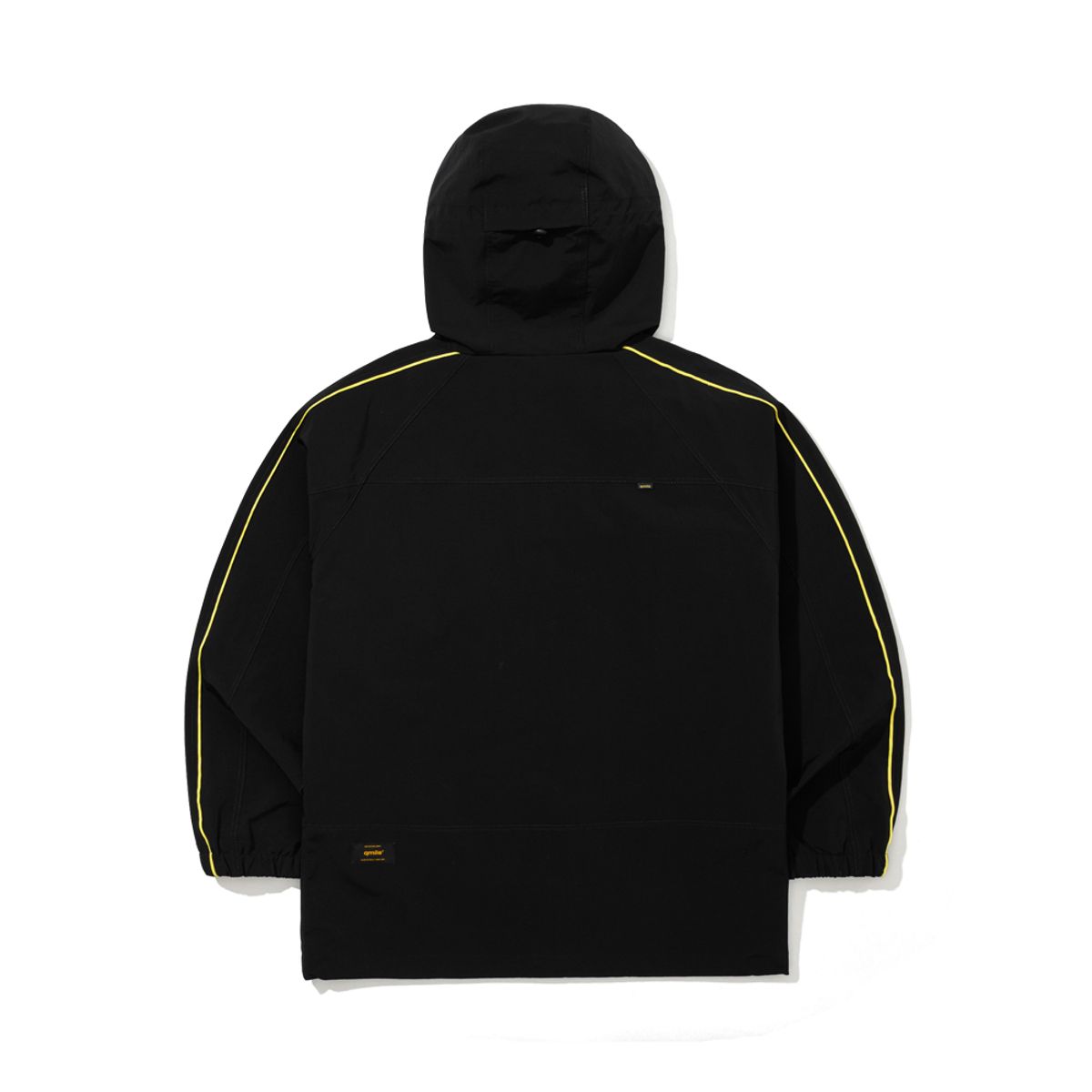 큐마일(QMILE) 233 하이넥 후디드 쉘 자켓 블랙