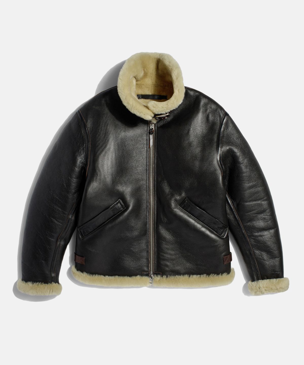 에스피오나지(ESPIONAGE) Type B - 6 Mouton Bomber Jacket Black