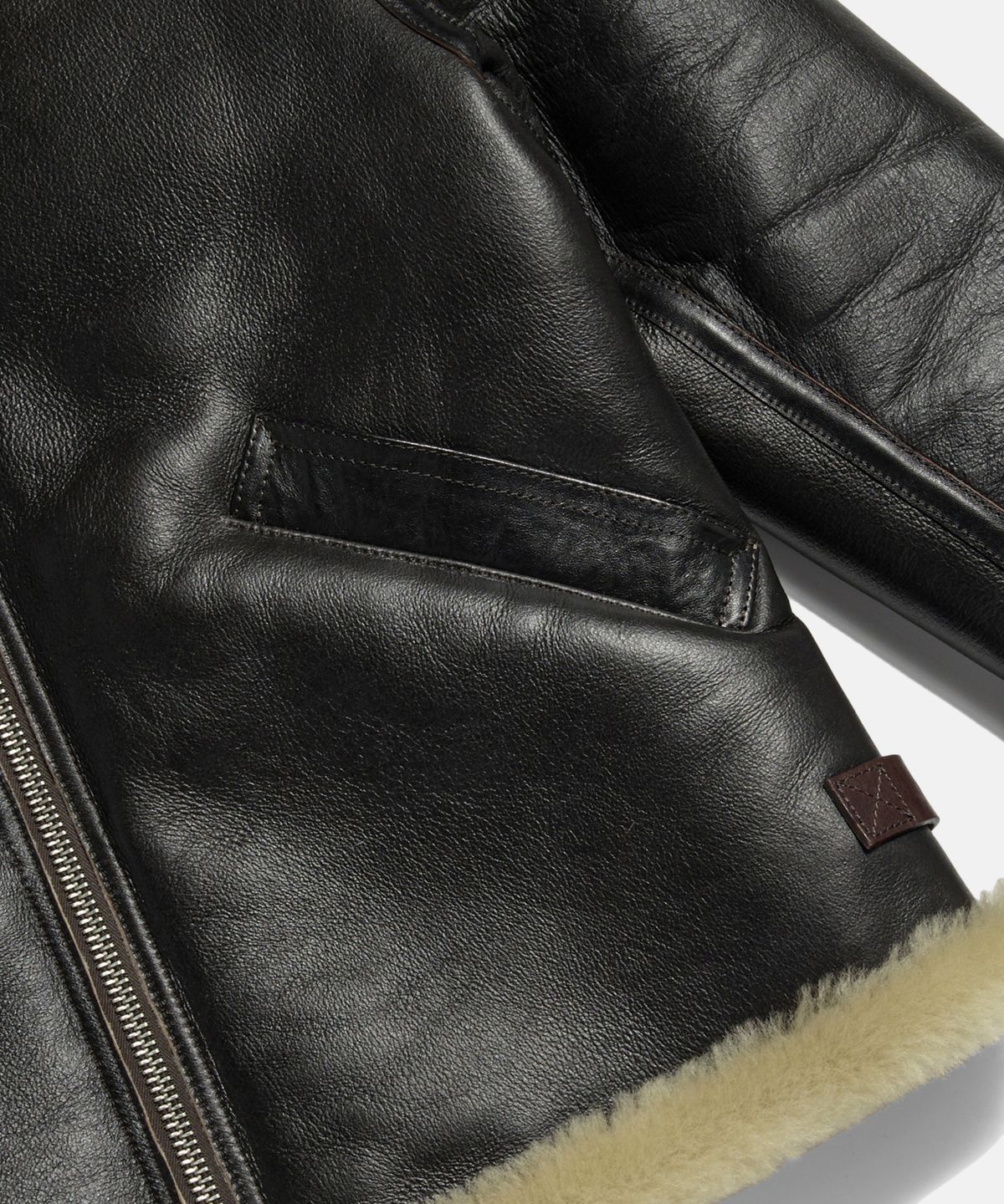 에스피오나지(ESPIONAGE) Type B - 6 Mouton Bomber Jacket Black