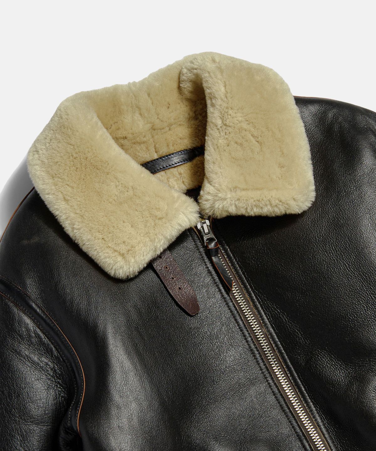 에스피오나지(ESPIONAGE) Type B - 6 Mouton Bomber Jacket Black