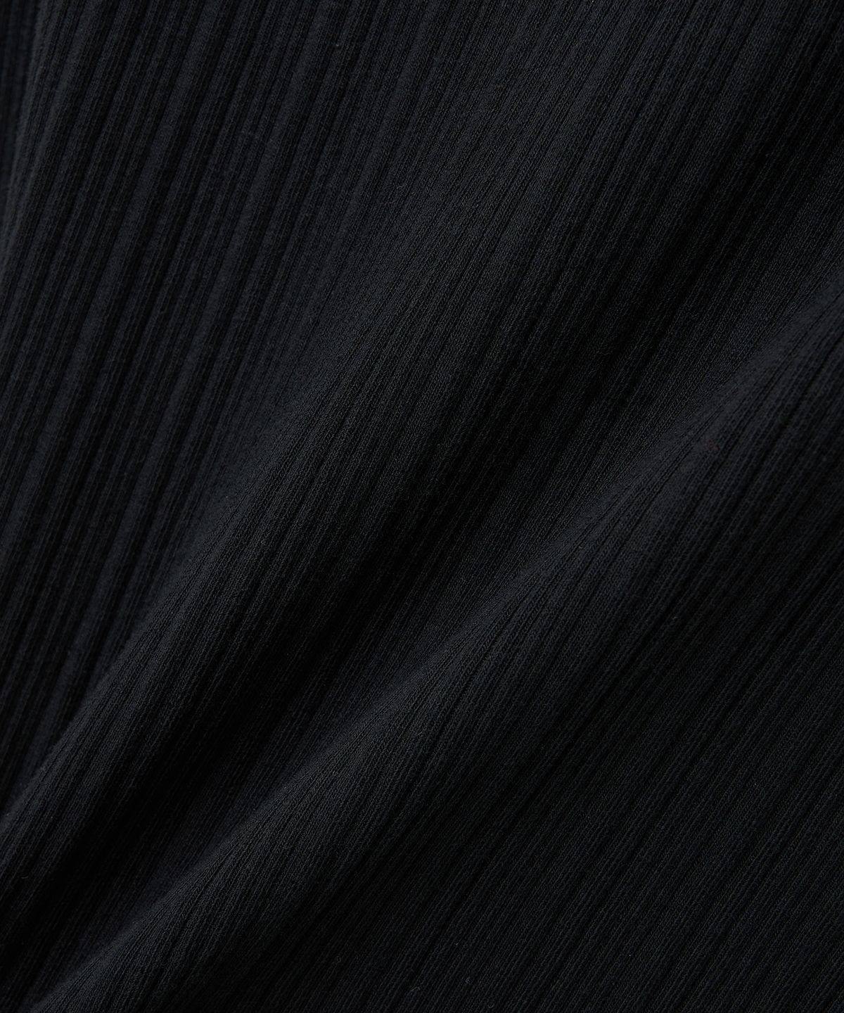 노이어 포 우먼(NOIRER FOR WOMAN) 헨리넥 롱 슬리브 티셔츠 (블랙)
