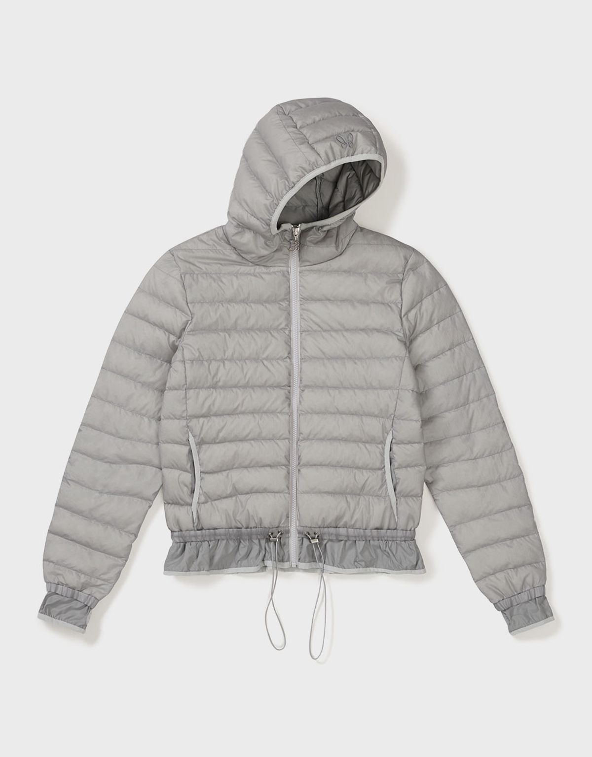 엠엠더블유(MMW) [MMW] FRILL LIGHTWEIGHT PADDED DOWN (LIGHT GREY)