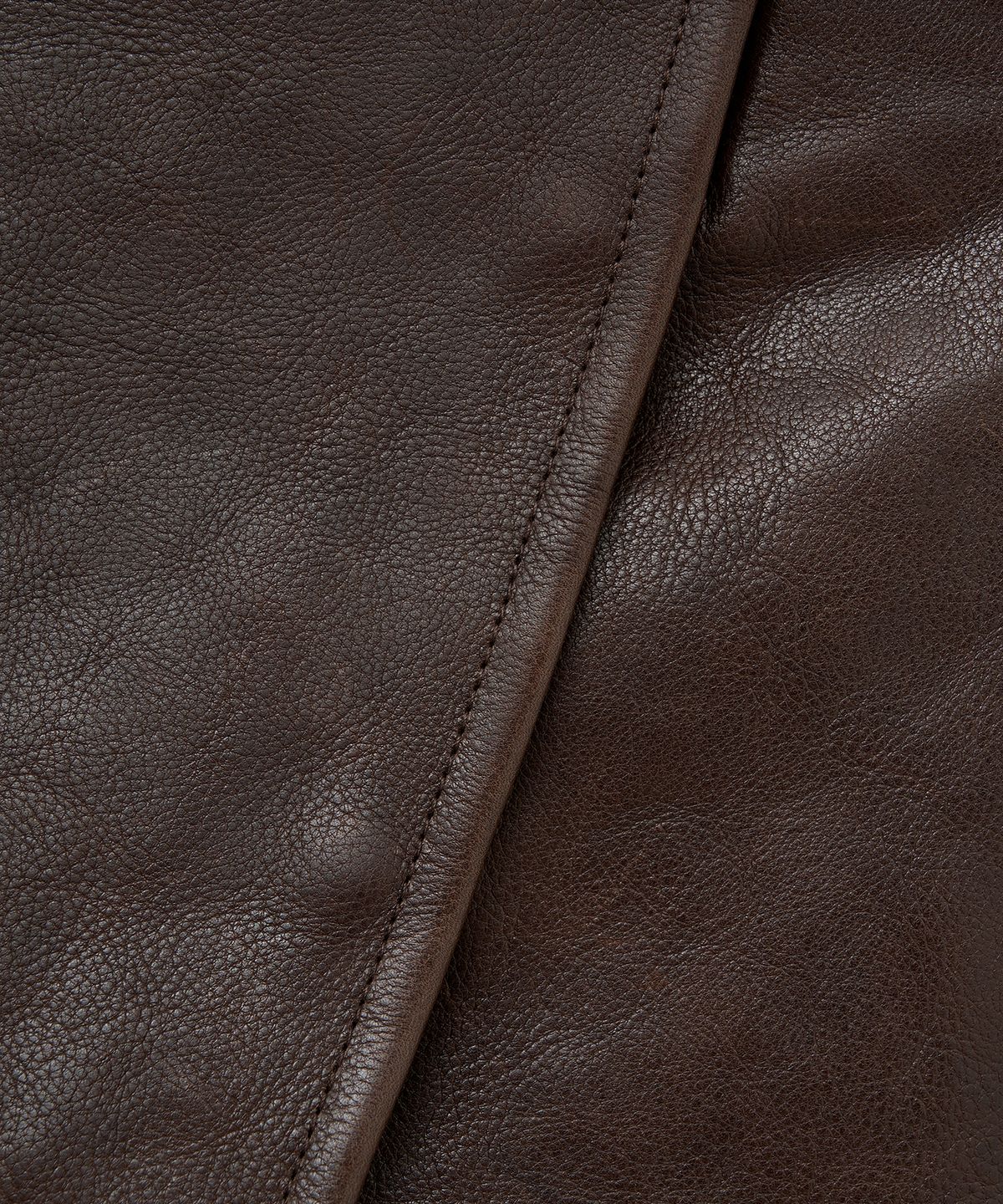 노이어 포 우먼(NOIRER FOR WOMAN) 앤틱 카우 레더 레이어드 랩 스커트 (브라운)