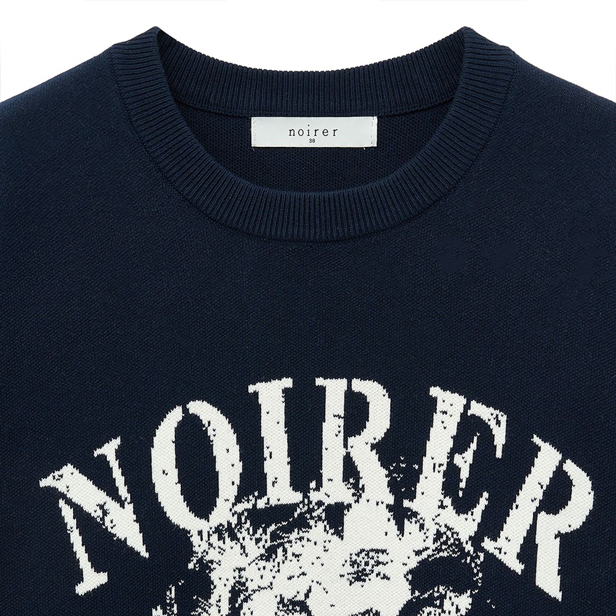 노이어 포 우먼(NOIRER FOR WOMAN) 아카이브 프린트 니트 (네이비)