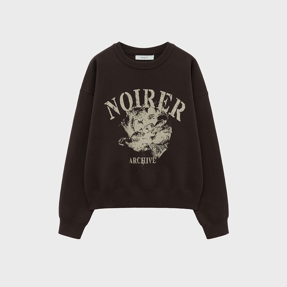 노이어 포 우먼(NOIRER FOR WOMAN) 아카이브 프린트 니트 (브라운)
