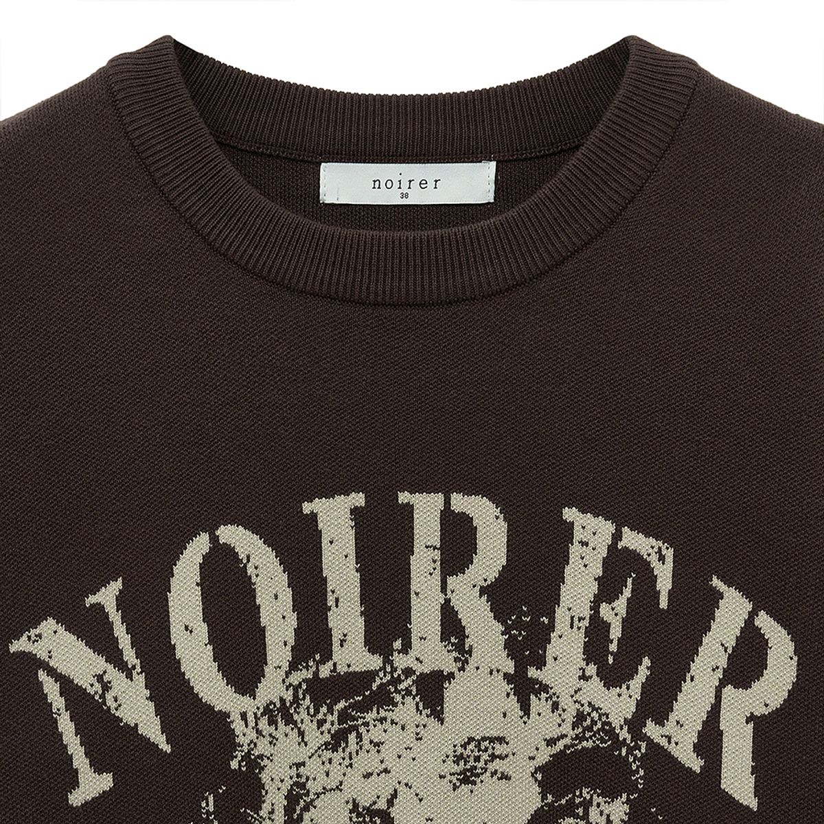 노이어 포 우먼(NOIRER FOR WOMAN) 아카이브 프린트 니트 (브라운)