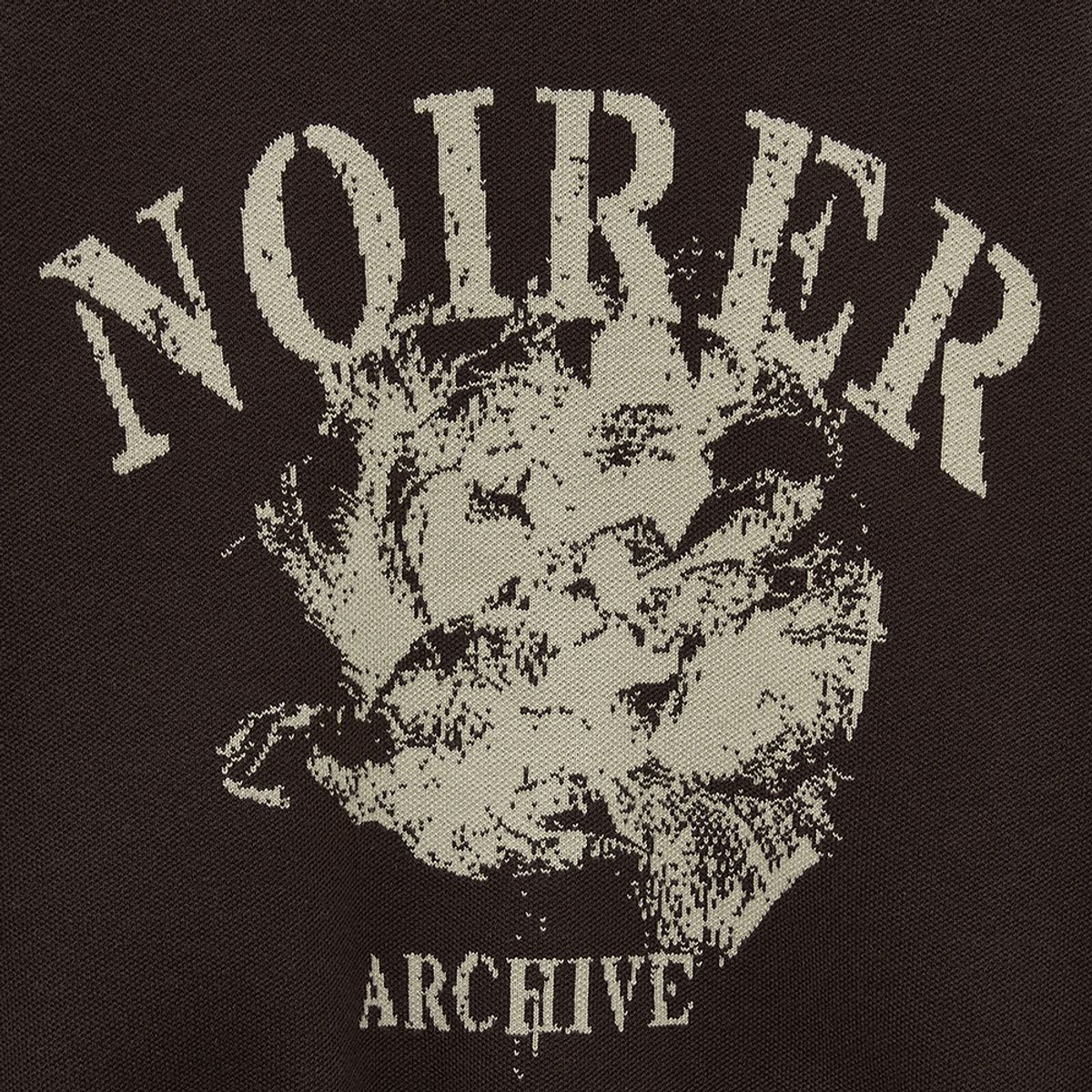 노이어 포 우먼(NOIRER FOR WOMAN) 아카이브 프린트 니트 (브라운)