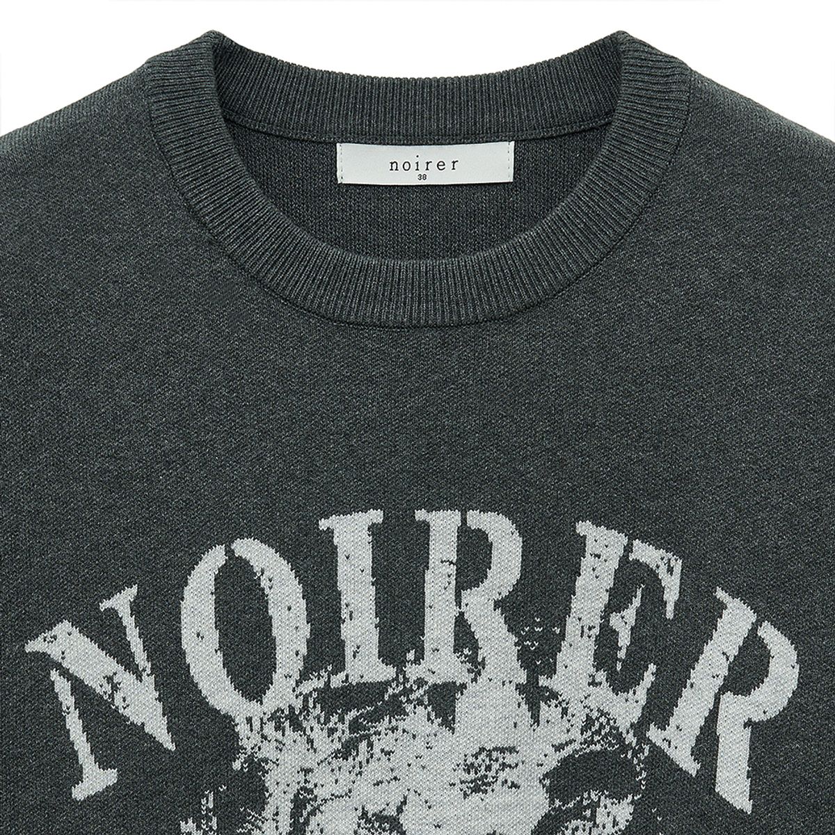 노이어 포 우먼(NOIRER FOR WOMAN) 아카이브 프린트 니트 (그레이)