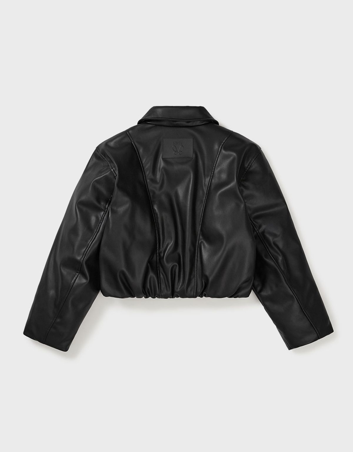 엠엠더블유(MMW) [MMW] LEATHER BOMBER DOWN JACKET (BLACK)
