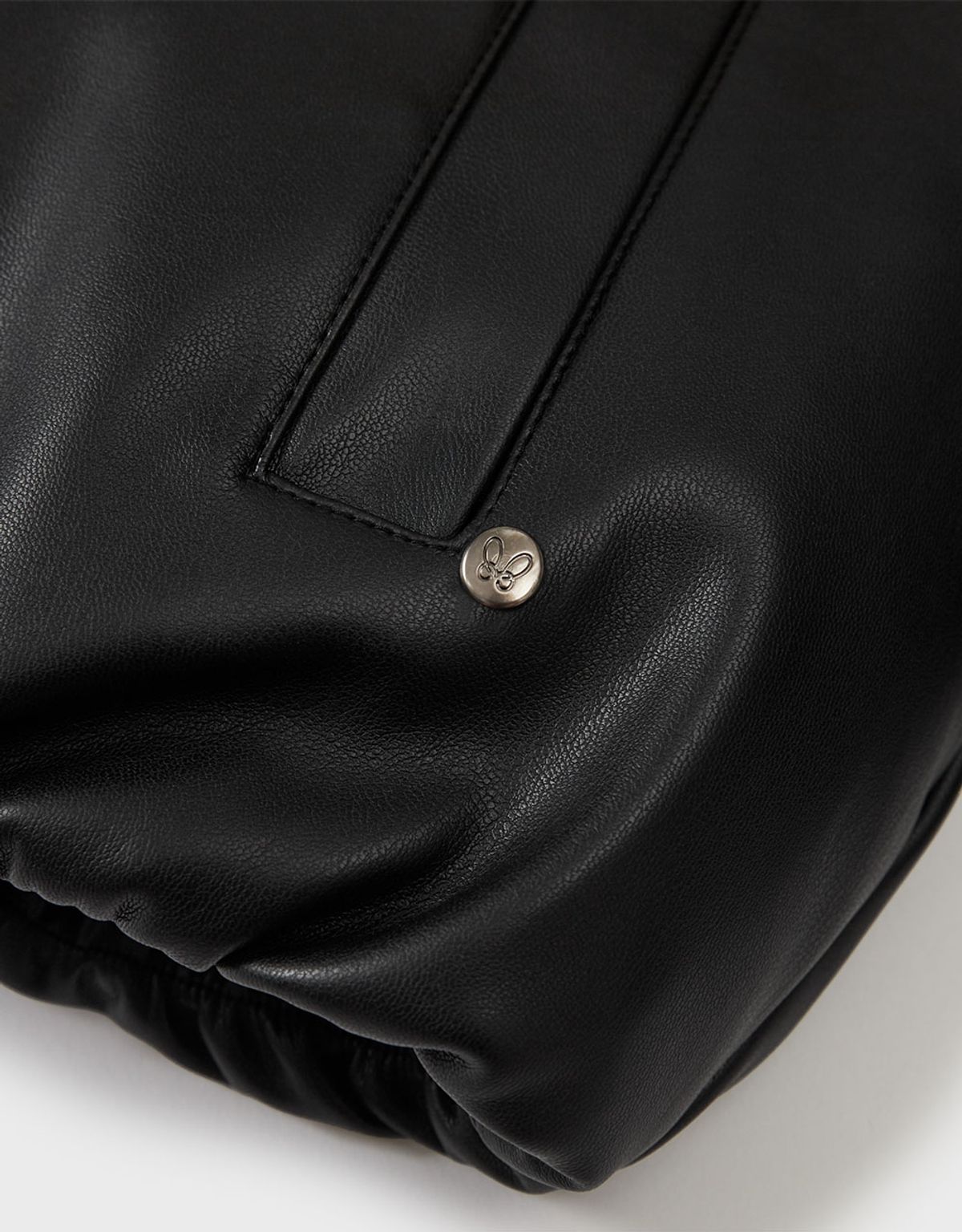 엠엠더블유(MMW) [MMW] LEATHER BOMBER DOWN JACKET (BLACK)