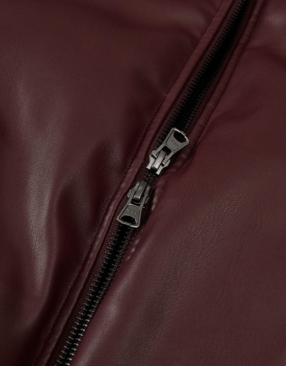 엠엠더블유(MMW) [MMW] LEATHER BOMBER DOWN JACKET (BURGUNDY)