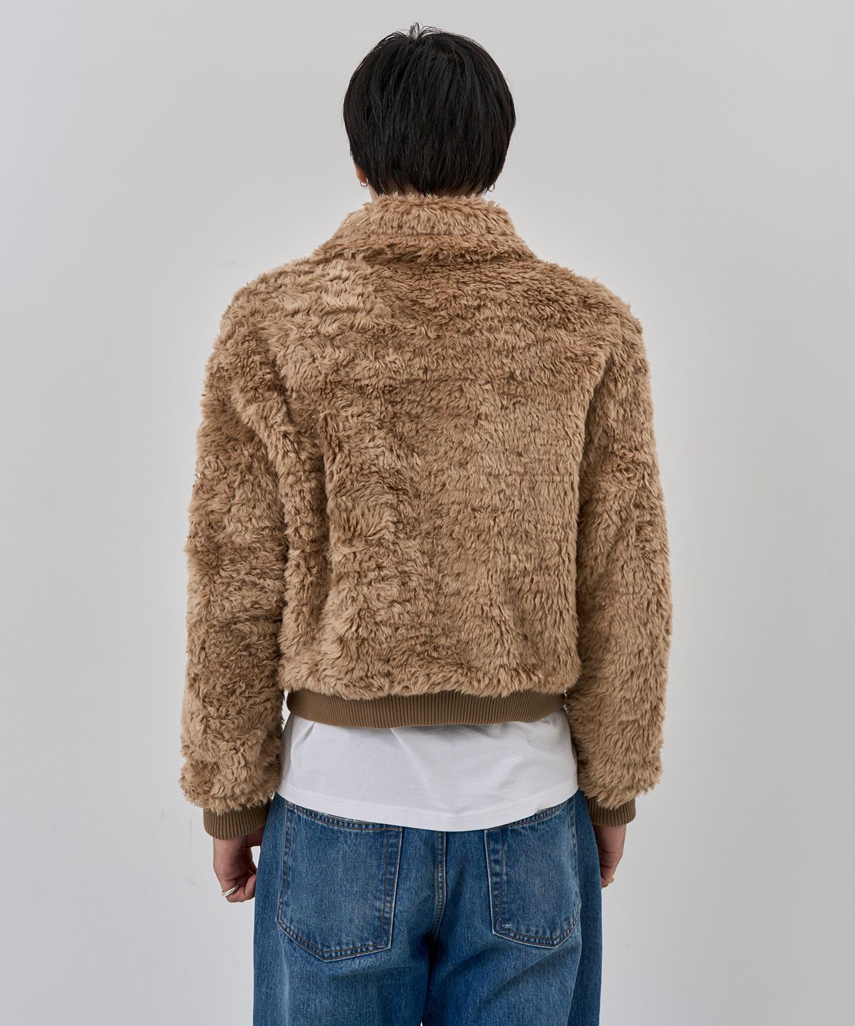 누아클레(NUAKLE) (m) 코지 리버시블 퍼 점퍼_카멜