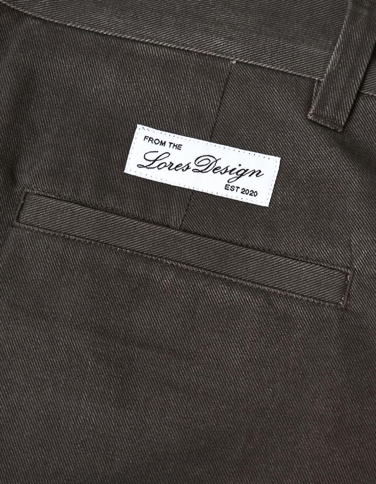 로어즈(LORES) Curve Paneled Pants - Charcoal