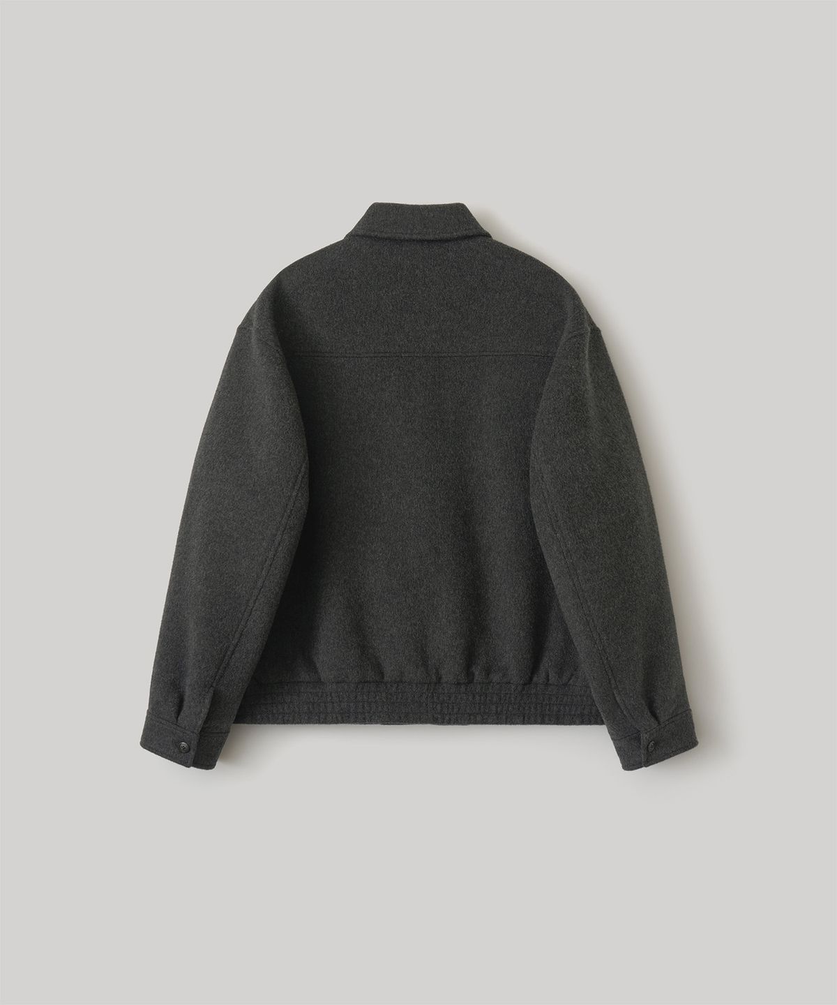 어나더 오피스(ANOTHER OFFICE) Volume Blouson (Heather charcoal)