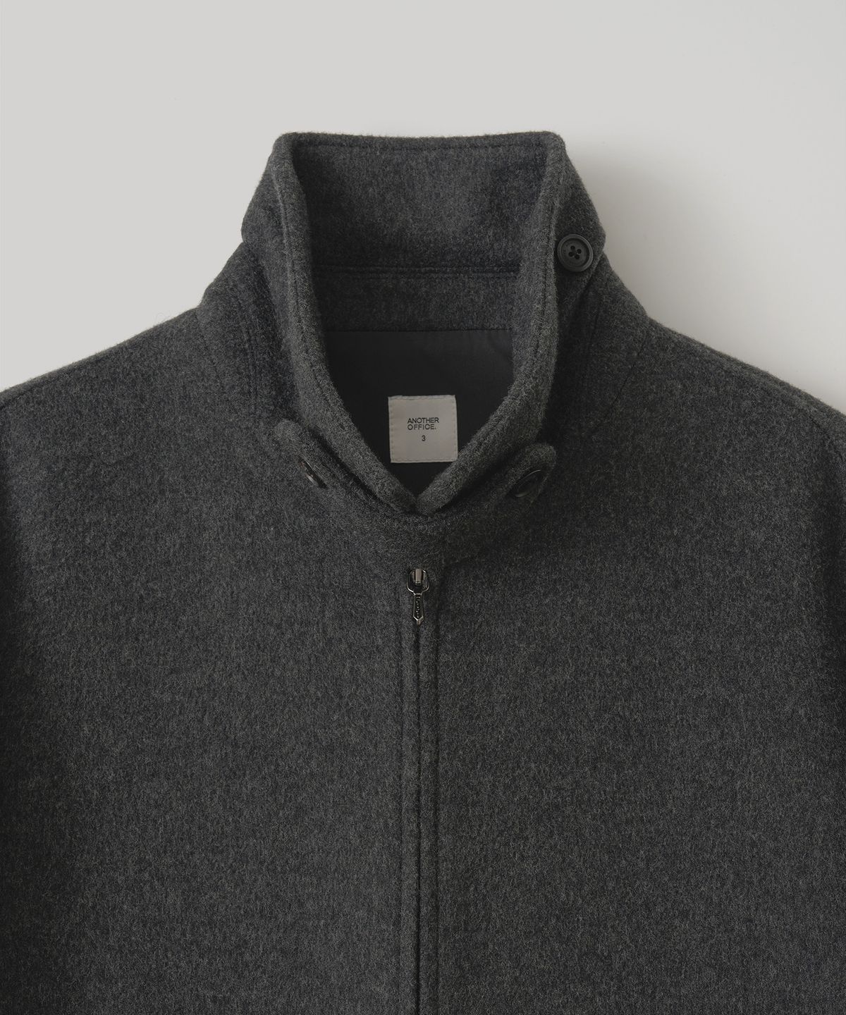 어나더 오피스(ANOTHER OFFICE) Volume Blouson (Heather charcoal)