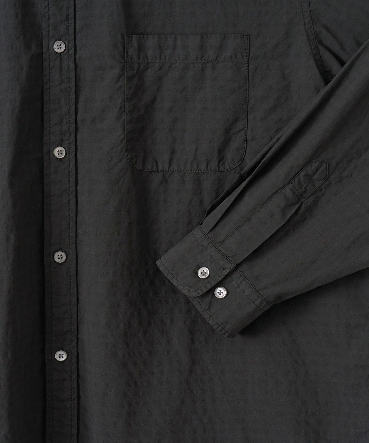 어나더 오피스(ANOTHER OFFICE) Bold Garment Gingham Check Shirt (Sumi)