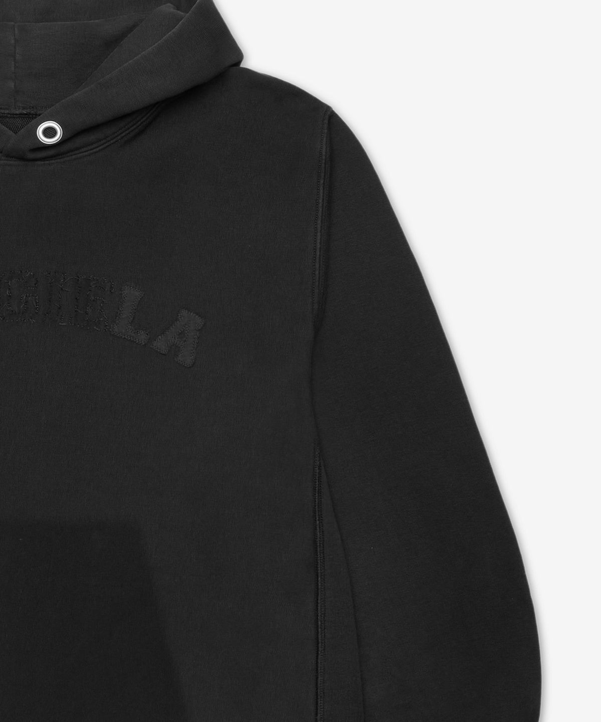메종 마르지엘라(MAISON MARGIELA) 로고 오버사이즈 후드 - 빈티지 카본 / S51GU0139S25520862