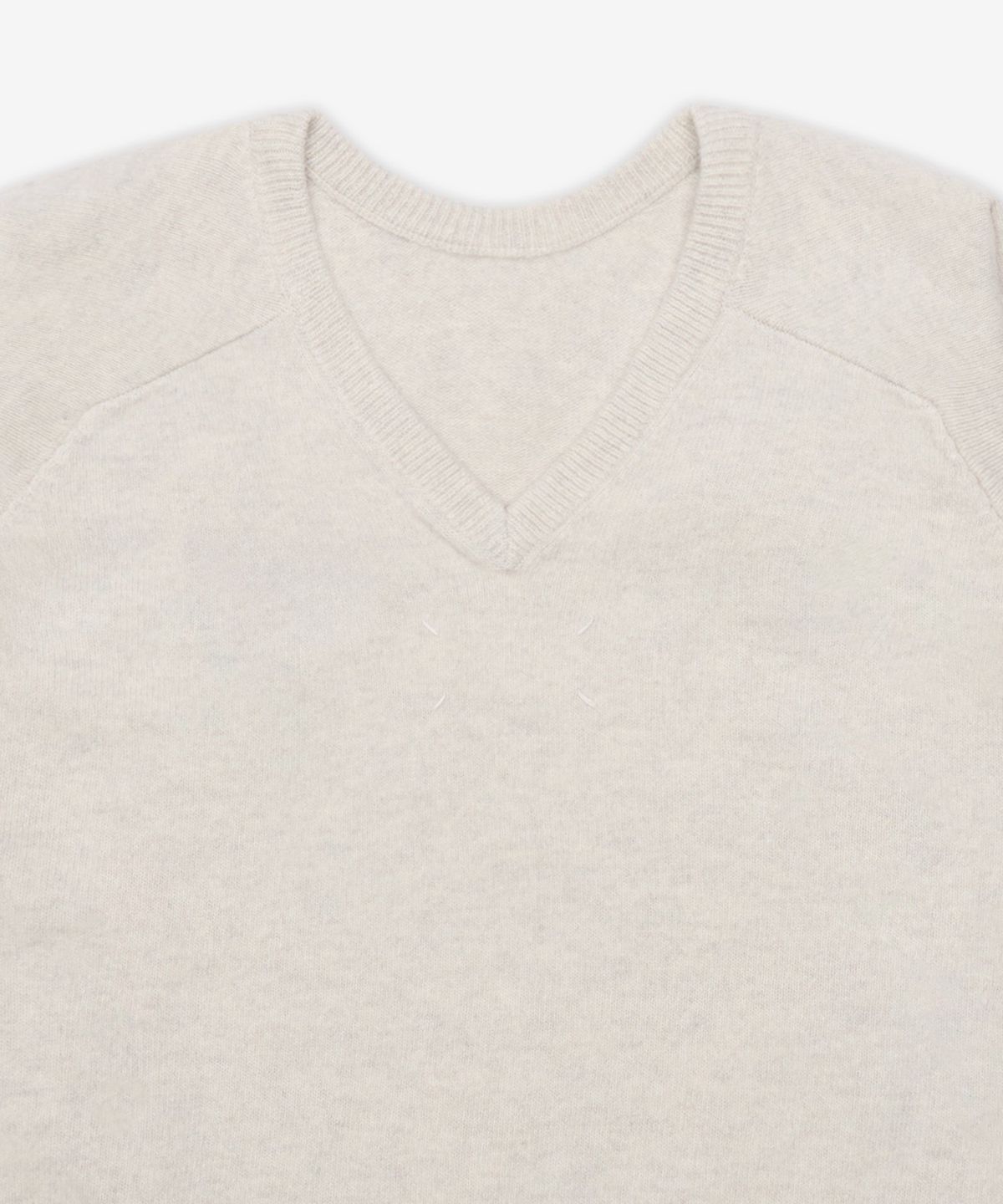 메종 마르지엘라(MAISON MARGIELA) 롱슬리브 브이넥 니트 - 라이트 그레이 / S29HN0015M13179800M