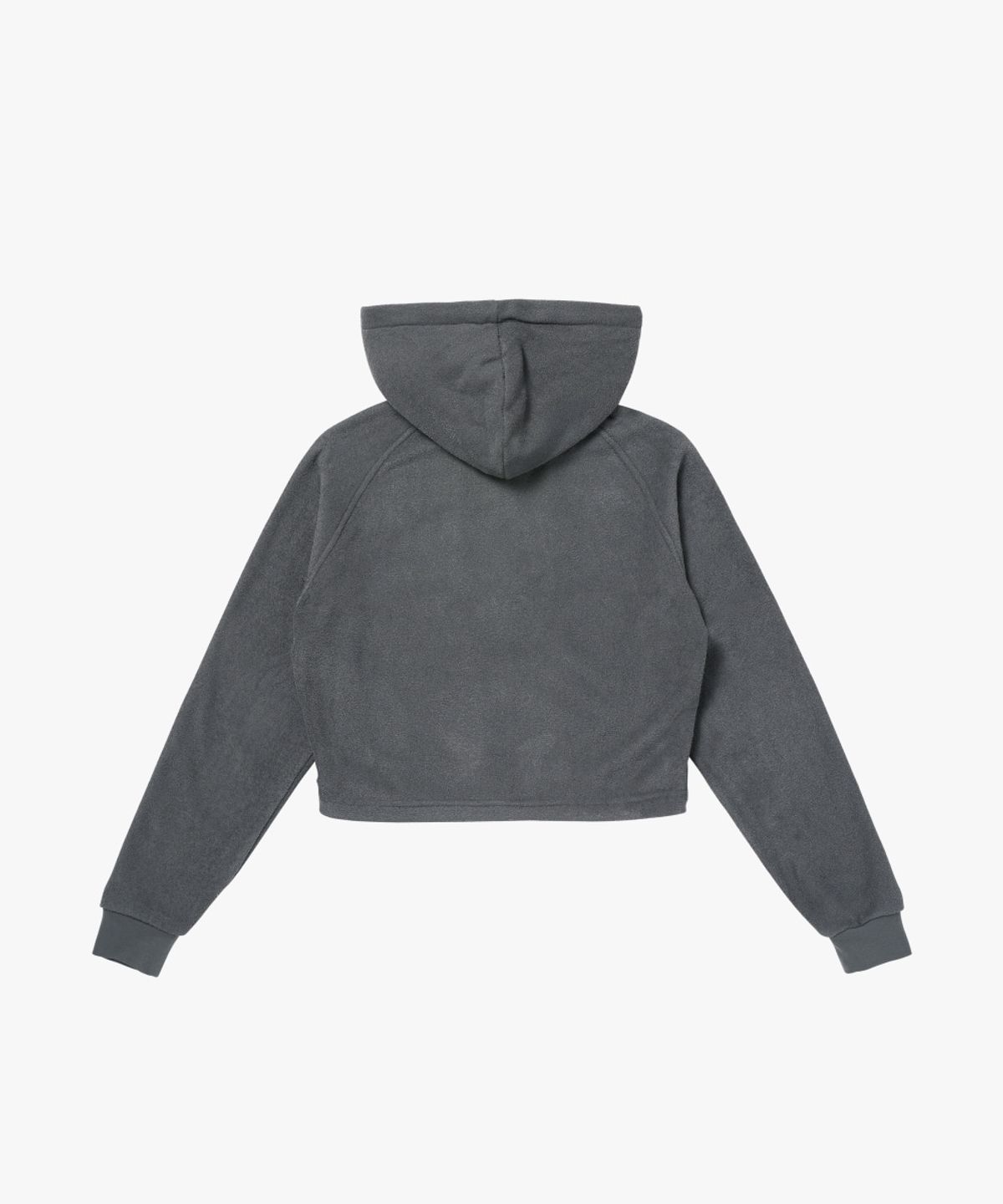 골스튜디오(GOALSTUDIO) WS TERRY FLEECE CROPPED FULL ZIP-UP HOODIE-CHARCOAL
