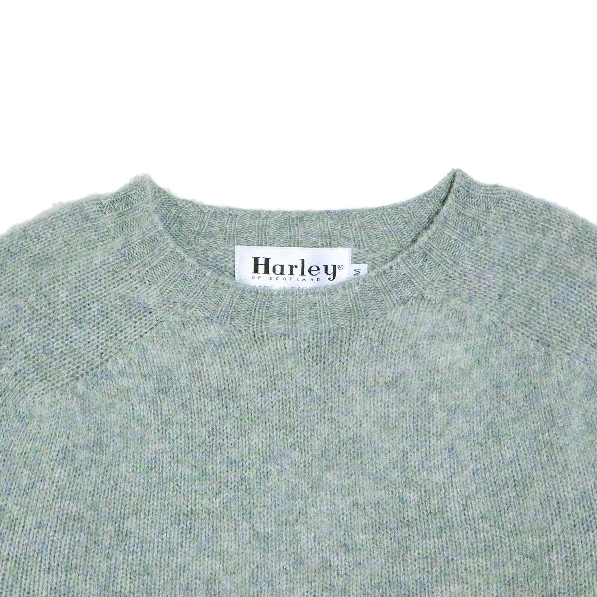 할리 오브 스코틀랜드(HARLEY OF SCOTLAND) Shaggy Dog Crew Neck Sweater - Sea Pearl