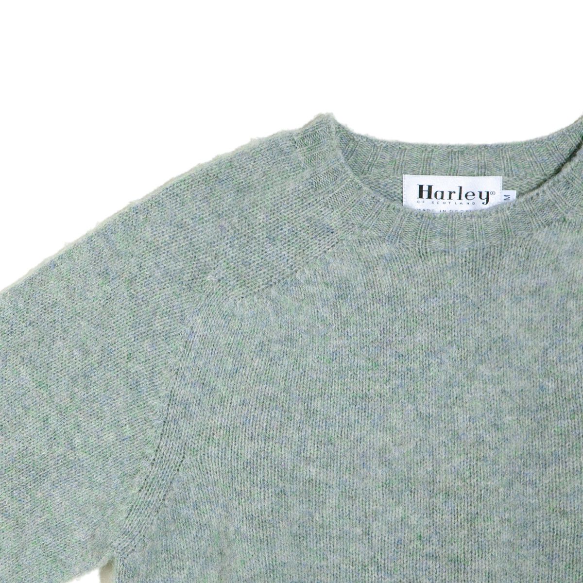 할리 오브 스코틀랜드(HARLEY OF SCOTLAND) Shaggy Dog Crew Neck Sweater - Sea Pearl