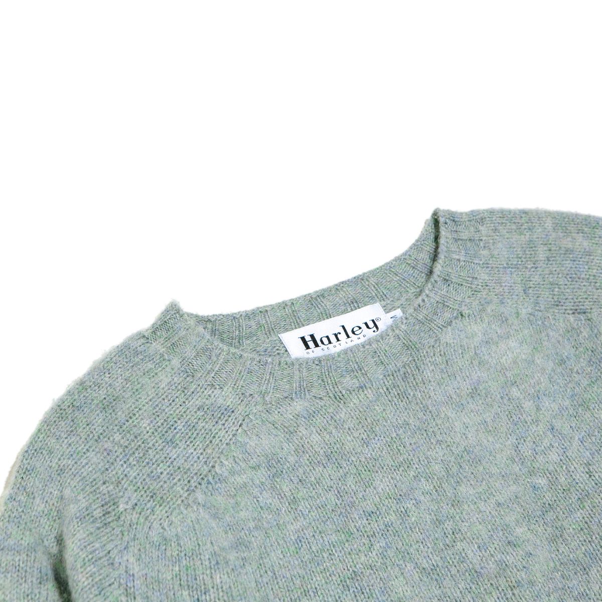 할리 오브 스코틀랜드(HARLEY OF SCOTLAND) Shaggy Dog Crew Neck Sweater - Sea Pearl