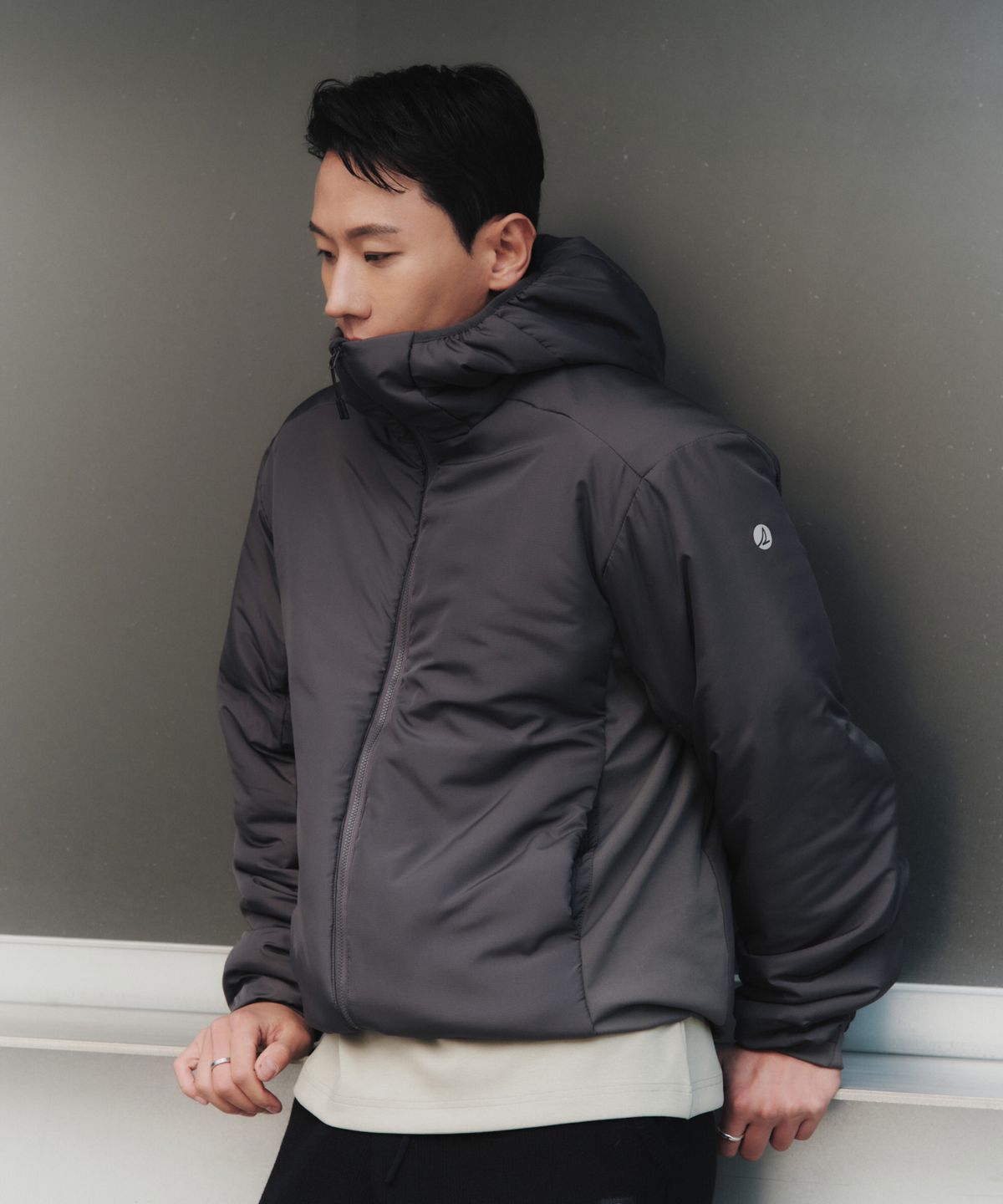 스페리(SPERRY) 애슬레틱 후드 패딩 자켓_차콜 [SPRZ_0001]