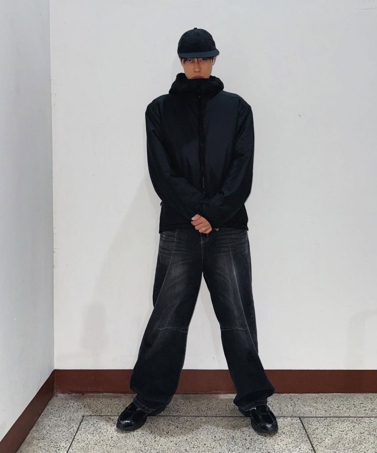 스페리(SPERRY) 애슬레틱 후드 패딩 자켓_블랙 [SPRZ_0001]