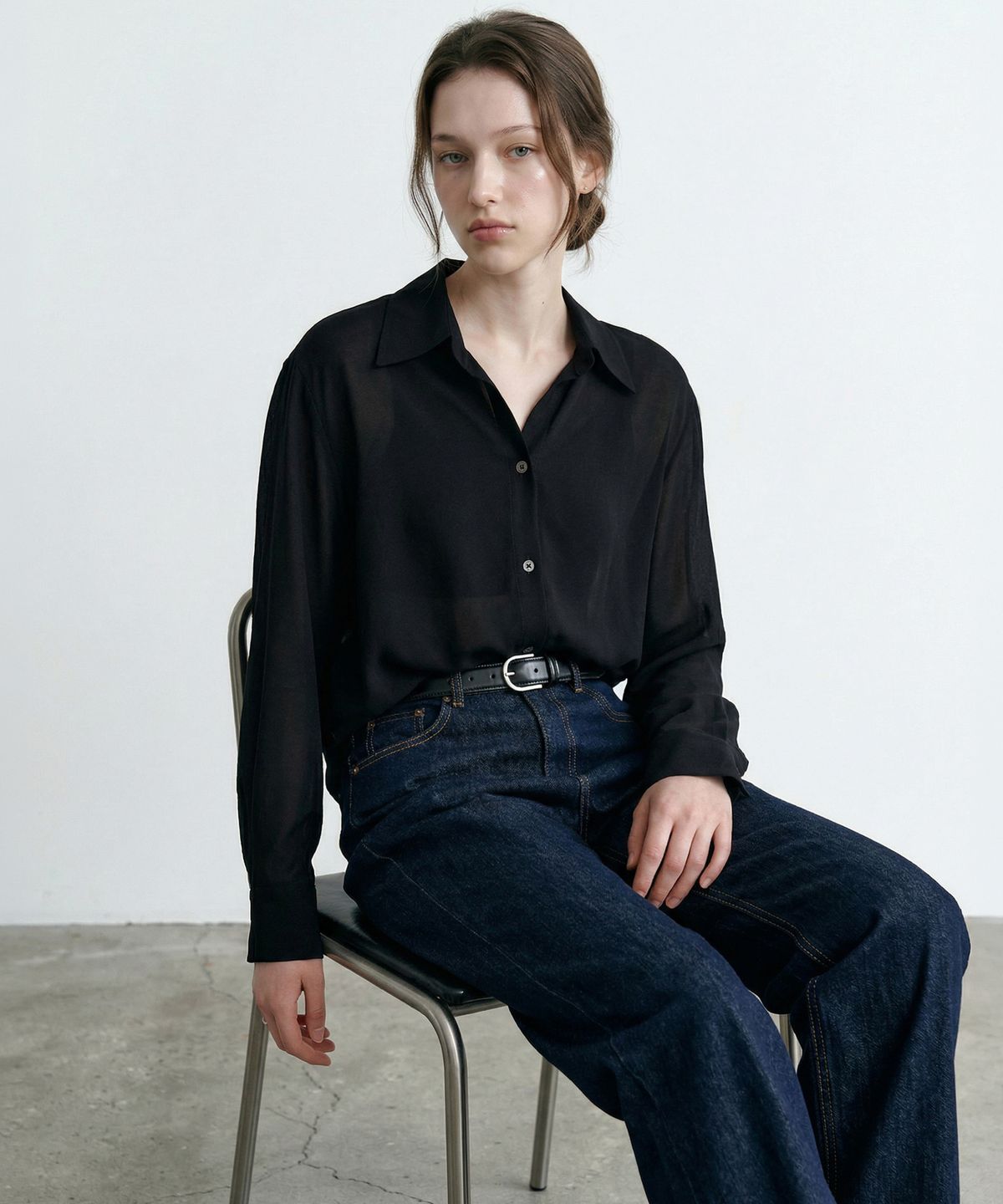 룩캐스트(LOOKAST) 미아 베이직 블라우스 / MIA BASIC BLOUSE_3colors