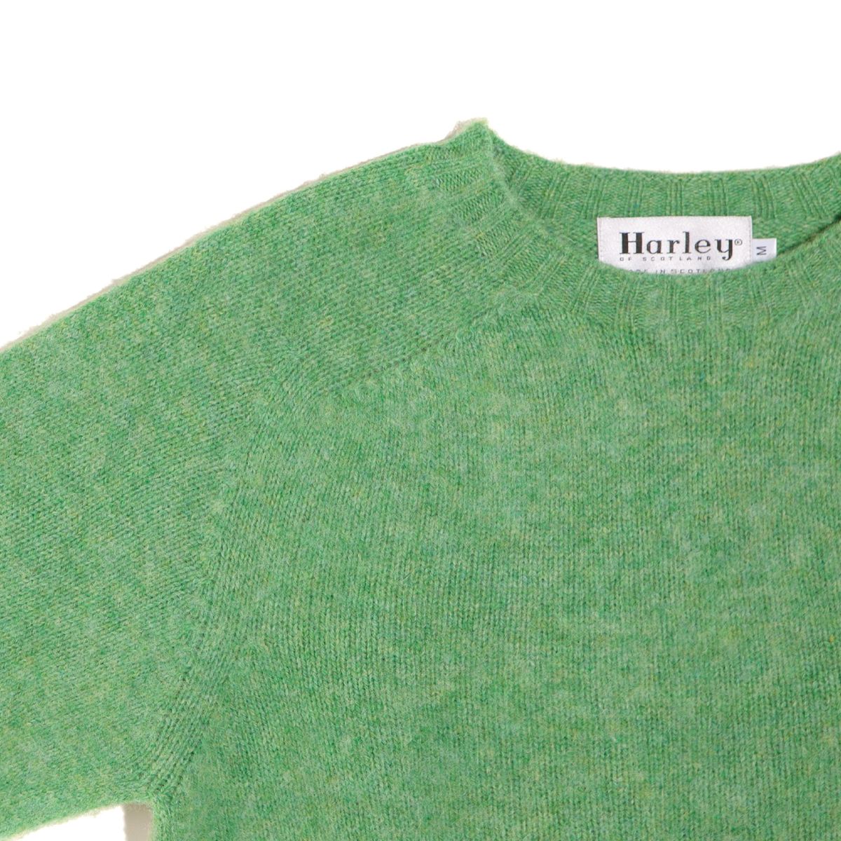 할리 오브 스코틀랜드(HARLEY OF SCOTLAND) Shaggy Dog Crew Neck Sweater - Mint La