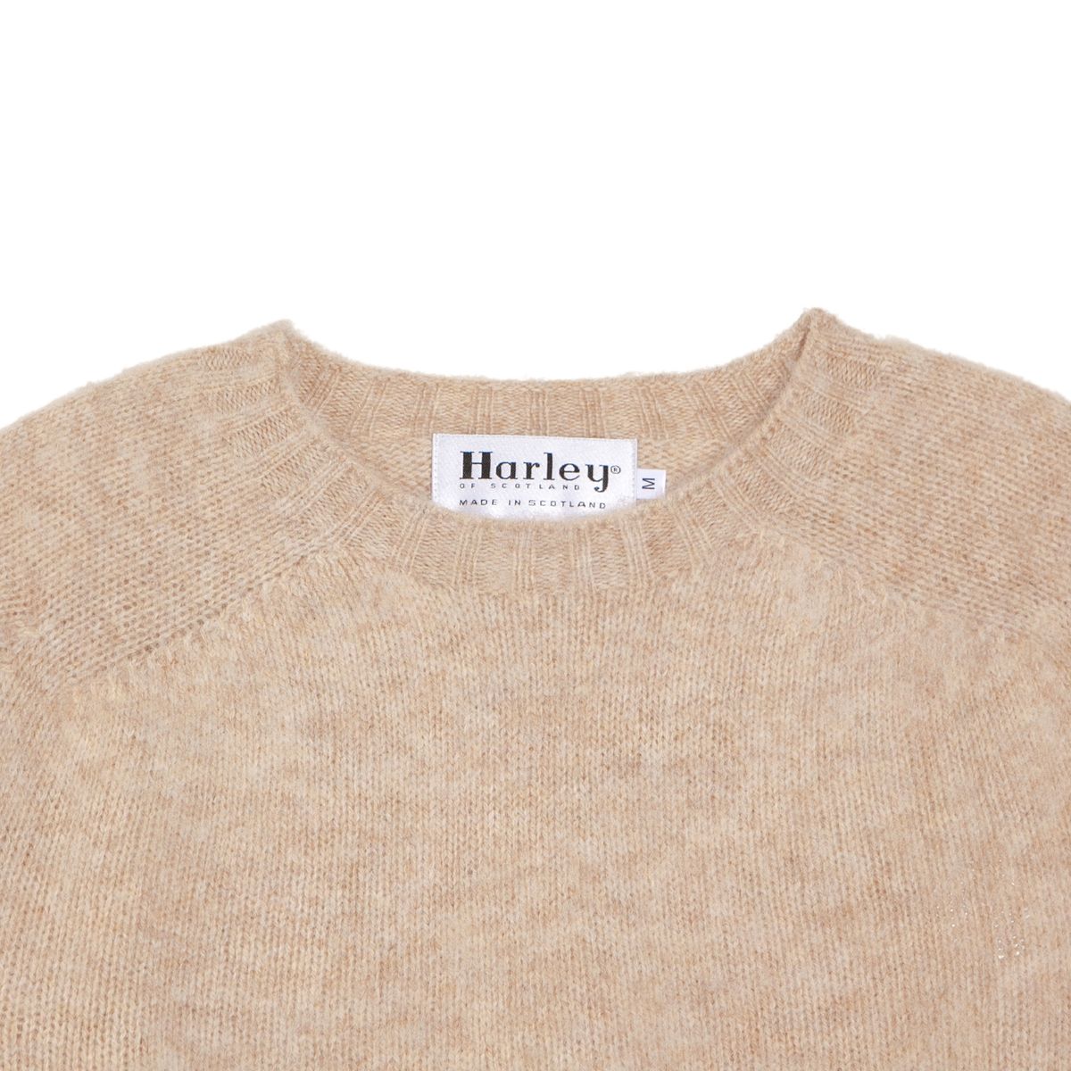 할리 오브 스코틀랜드(HARLEY OF SCOTLAND) Shaggy Dog Crew Neck Sweater - Tusk