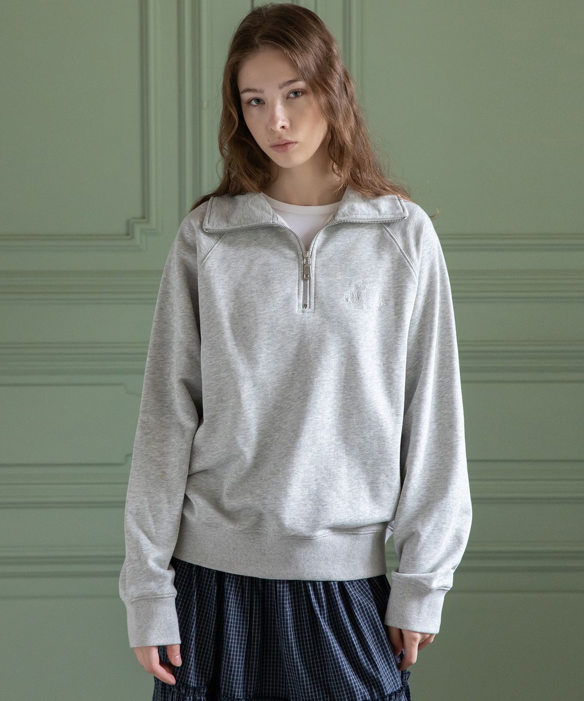 제이마크뉴욕(JMARKNEWYORK) Logo half zip-up_2color