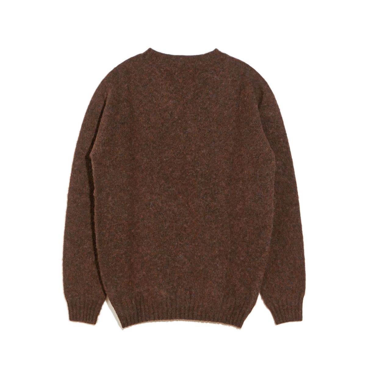 할리 오브 스코틀랜드(HARLEY OF SCOTLAND) Shaggy Dog Crew Neck Sweater - Coffee