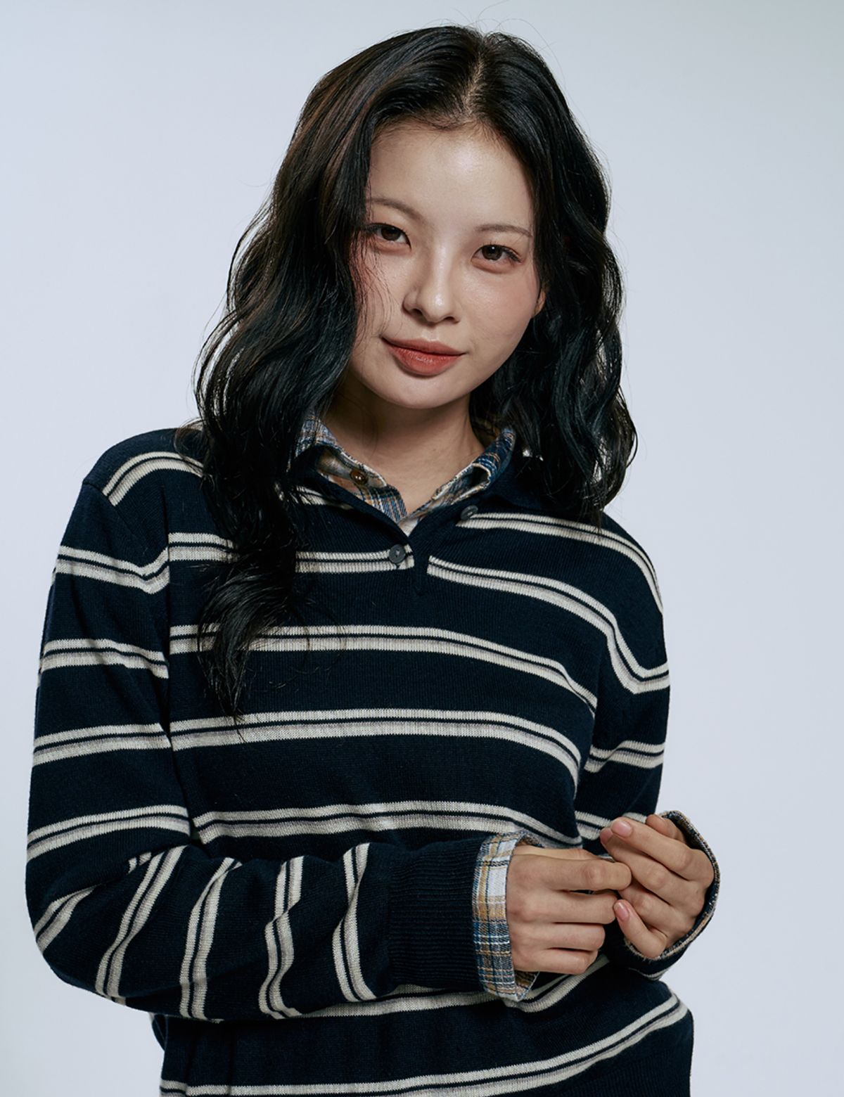 클레버필드(CLEVER FIELD) 아카데미 스트라이프 카라니트_블랙