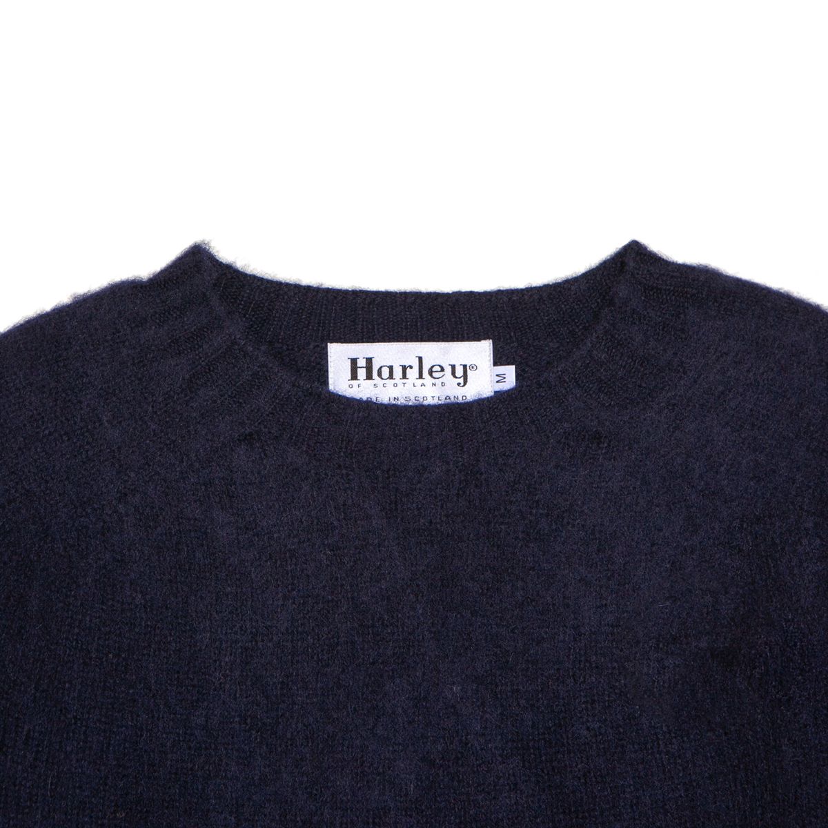 할리 오브 스코틀랜드(HARLEY OF SCOTLAND) Shaggy Dog Crew Neck Sweater - New Navy