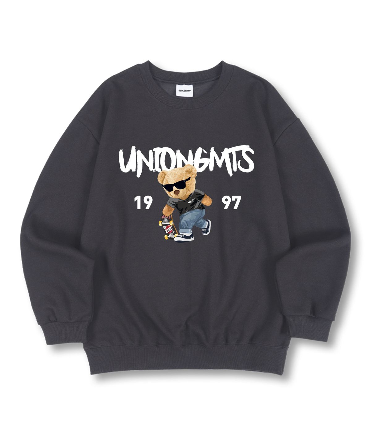 유니온가먼츠(UNION GARMENTS) 1997스케이트베어 특양면 오버핏 맨투맨 티셔츠 4 COLOR
