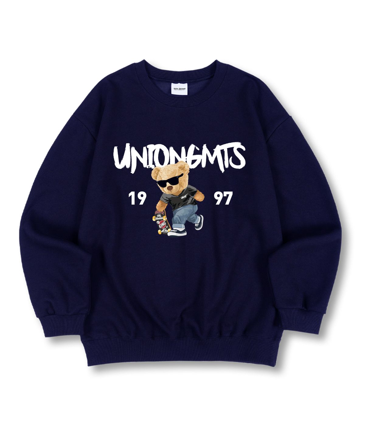 유니온가먼츠(UNION GARMENTS) 1997스케이트베어 특양면 오버핏 맨투맨 티셔츠 4 COLOR