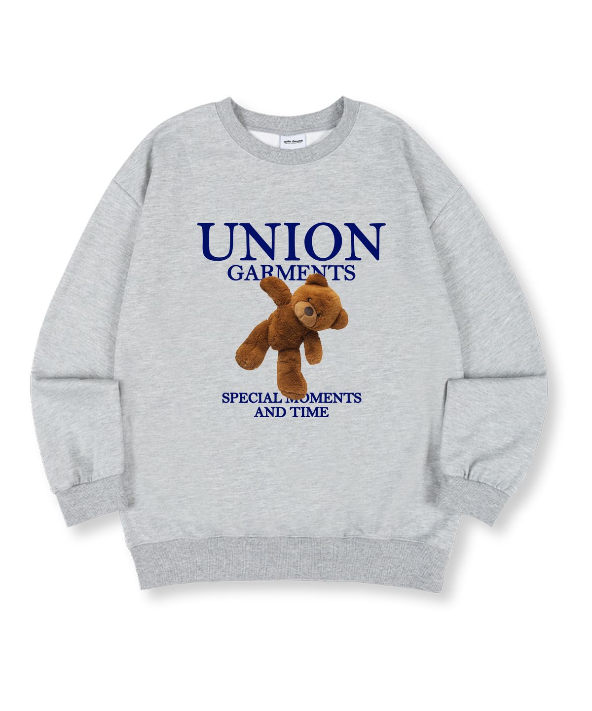 유니온가먼츠(UNION GARMENTS) 모먼트베어 특양면 오버핏 맨투맨 티셔츠 4 COLOR