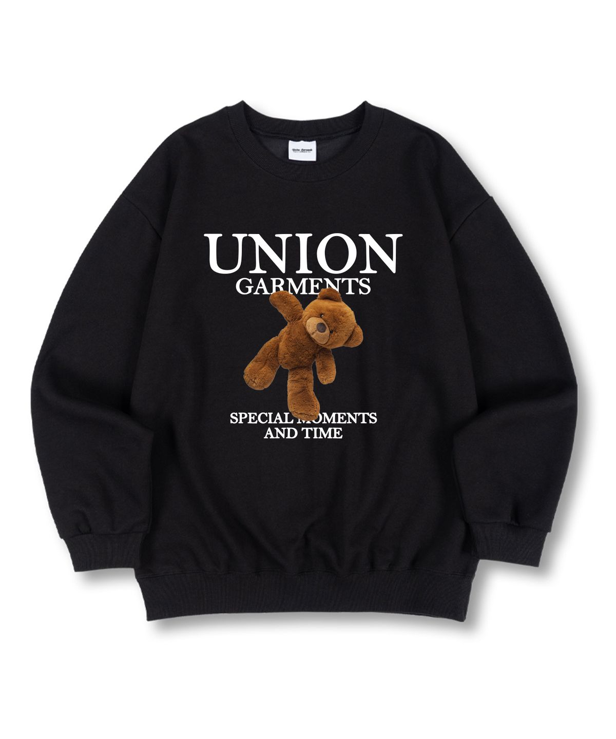 유니온가먼츠(UNION GARMENTS) 모먼트베어 특양면 오버핏 맨투맨 티셔츠 4 COLOR