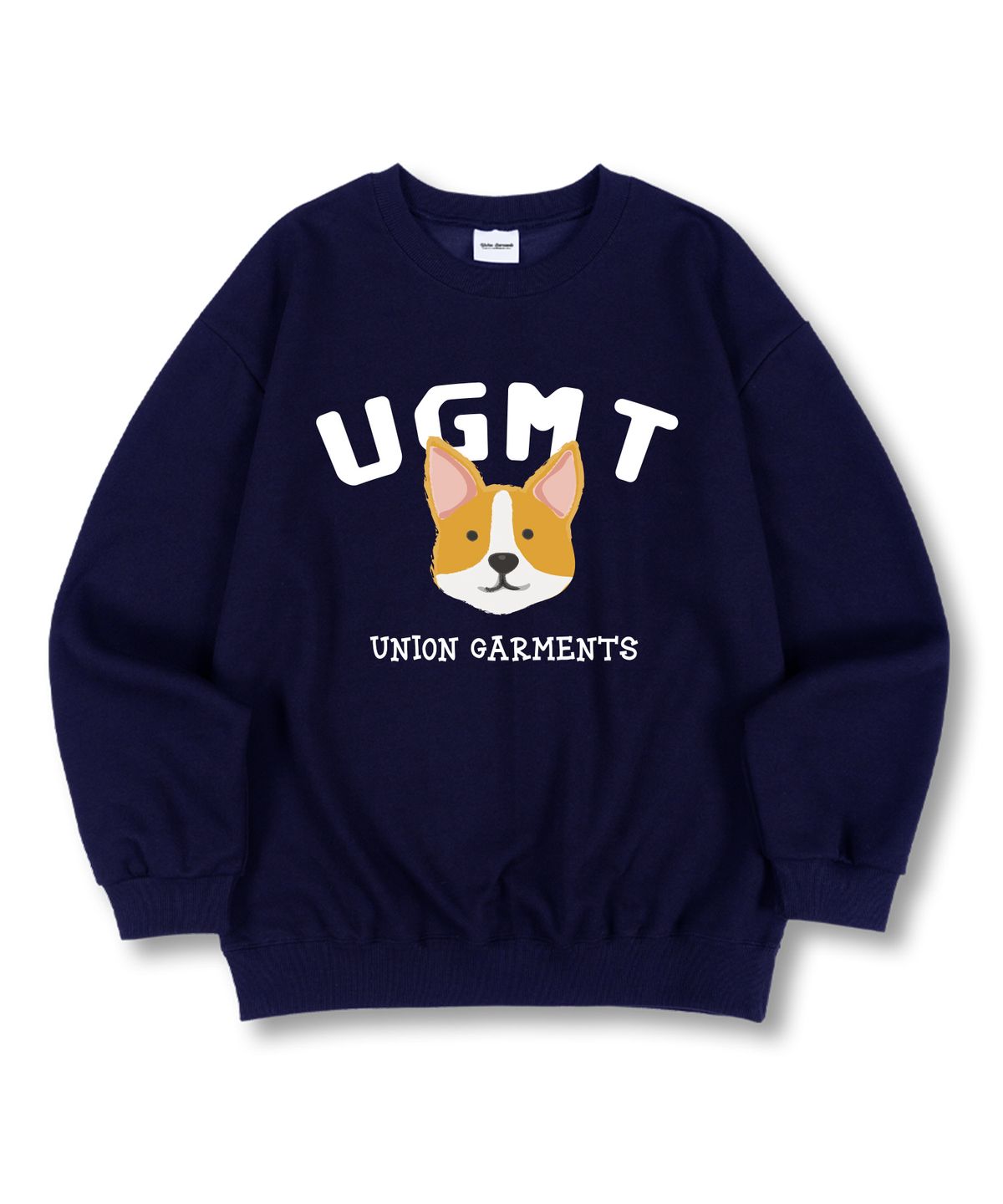 유니온가먼츠(UNION GARMENTS) UGMT코기 특양면 오버핏 맨투맨 티셔츠 4 COLOR